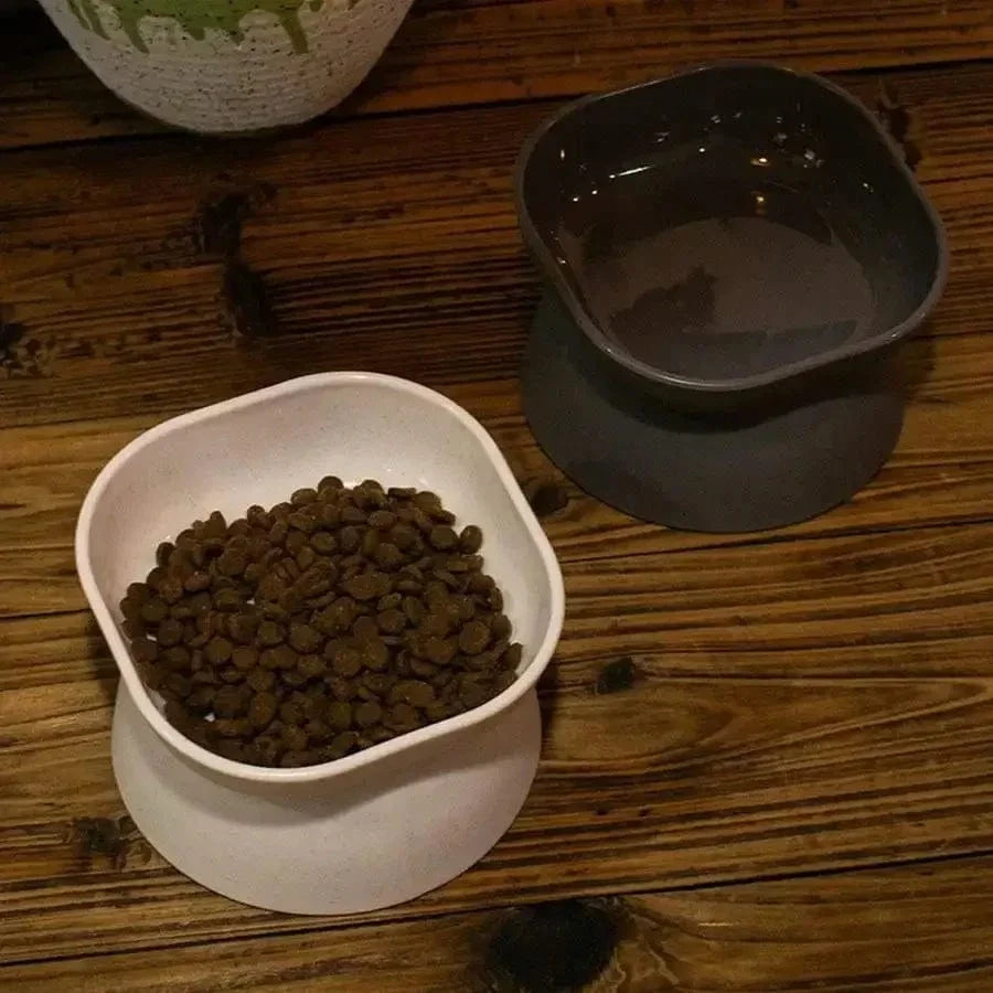 Square Elevated Cat Bowl with Non-Slip Base – view 5