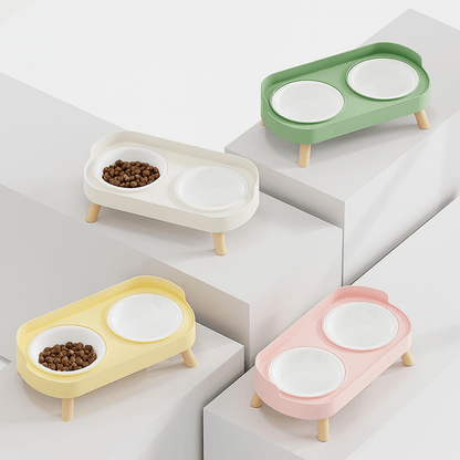 Nordic Style Double Dressy Elevated Dog Bowl