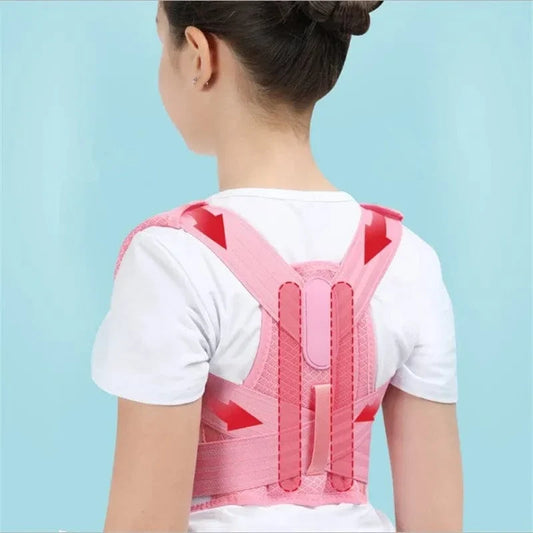 Cross-Back Posture Corrector for Kids with Adjustable Band