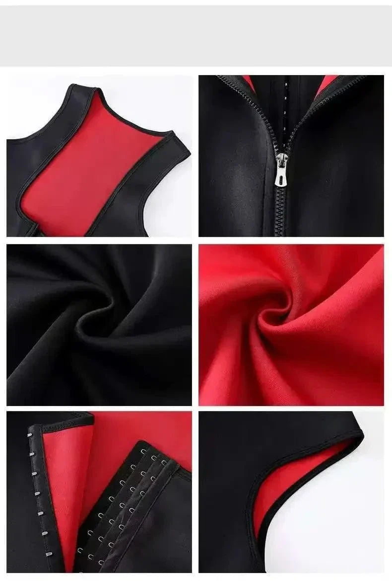 Lightweight Zip-Front Orthopedic Sauna Vest for Workouts – view 5