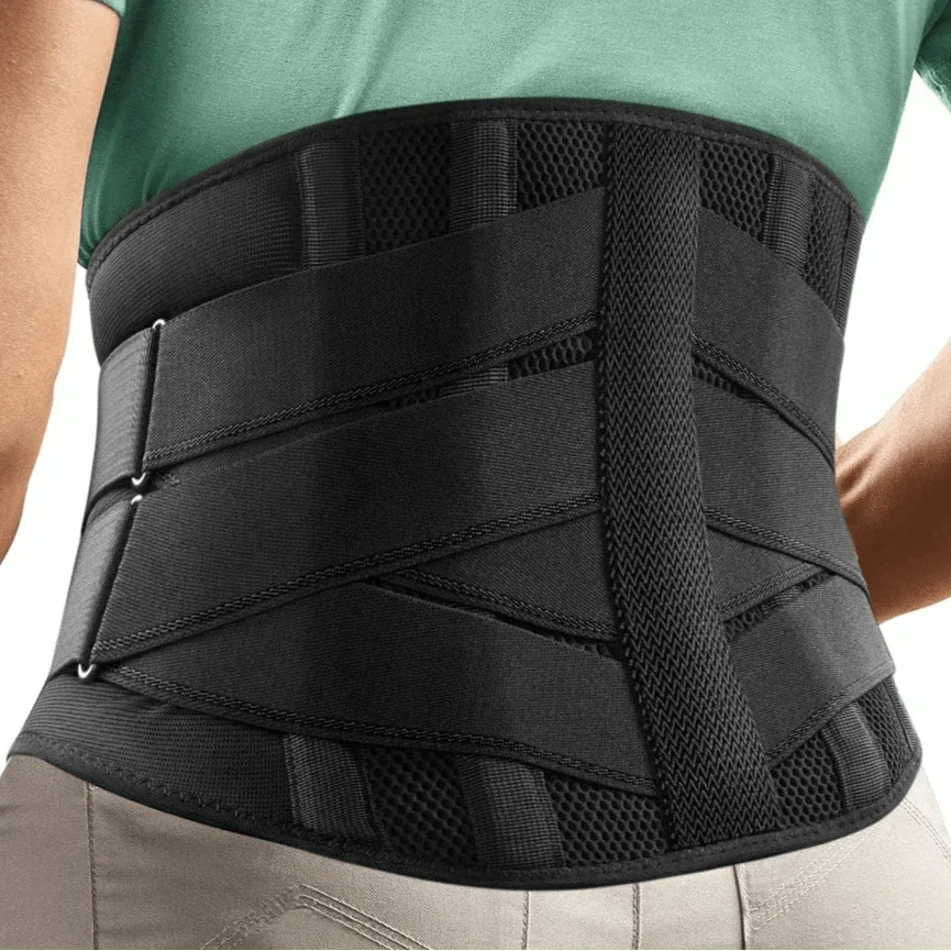 Compression Vest with Built-In Stays for Lumbar Support
