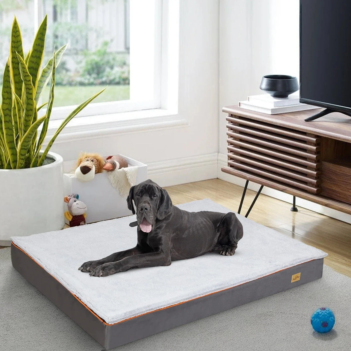 Large Orthopedic Dog Bed with Thick Foam and Washable Cover – view 3