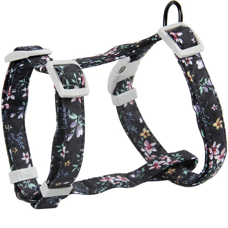 Floral Orthopedic Cat Harness with Leash – view 7