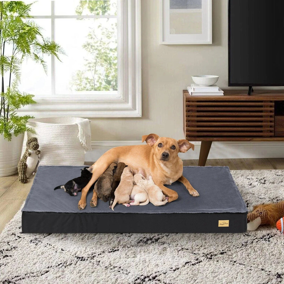 Non Slip Orthopedic Dog Bed for Crates and Kennels – view 3