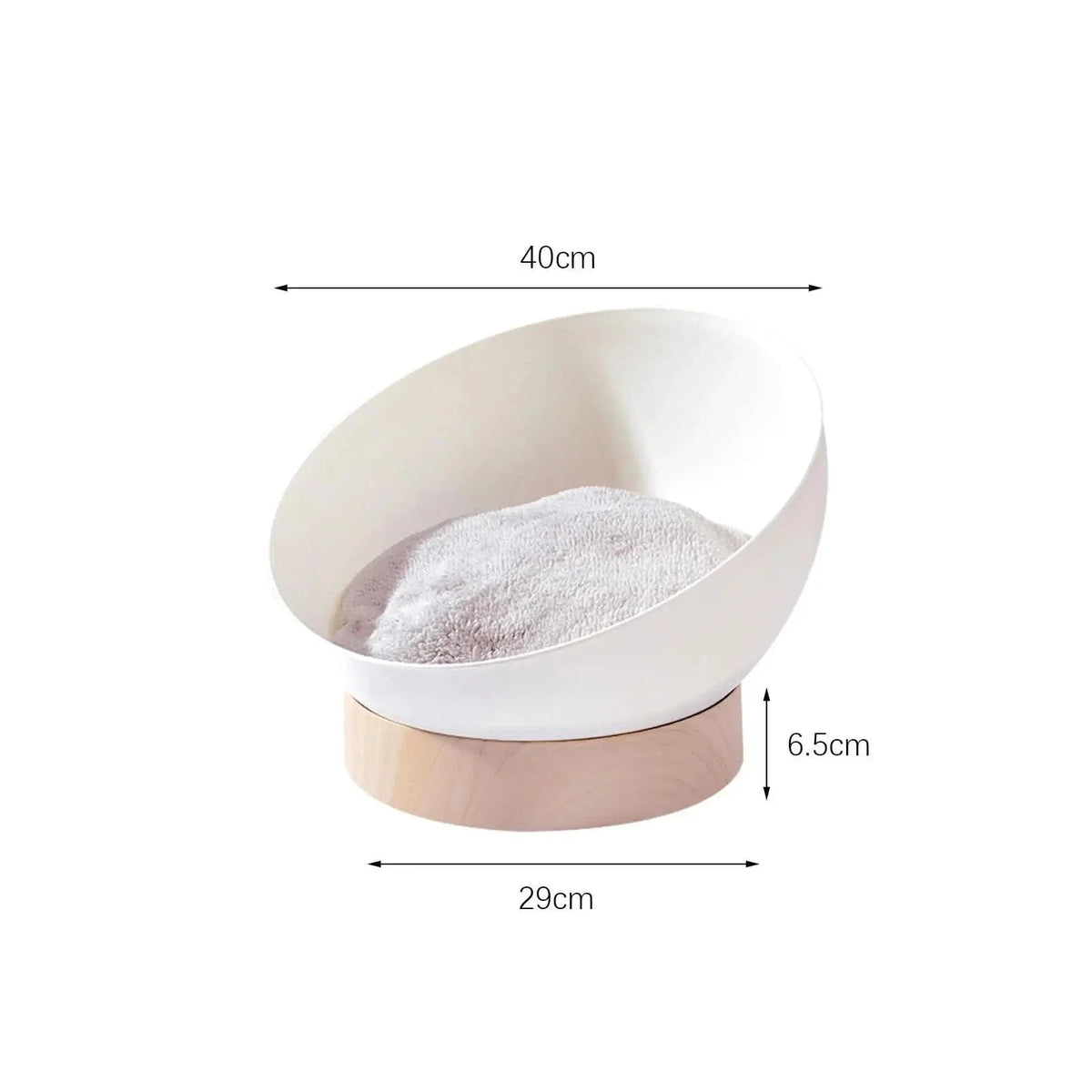 Cozy Round Orthopedic Cat Bed with Stable Base – view 6