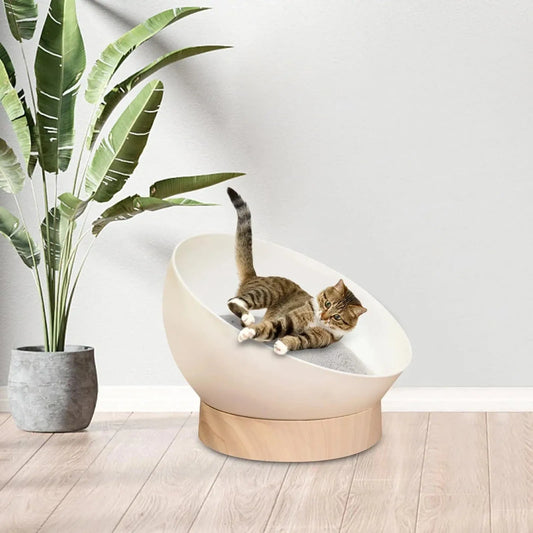 Cozy Round Orthopedic Cat Bed with Stable Base