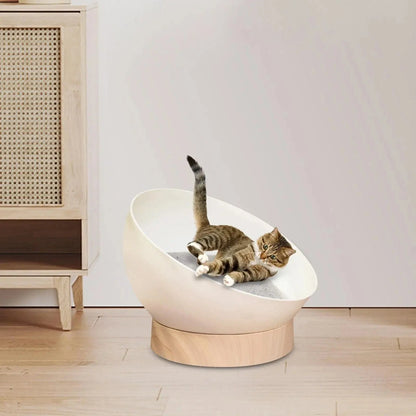 Cozy Round Orthopedic Cat Bed with Stable Base – view 2