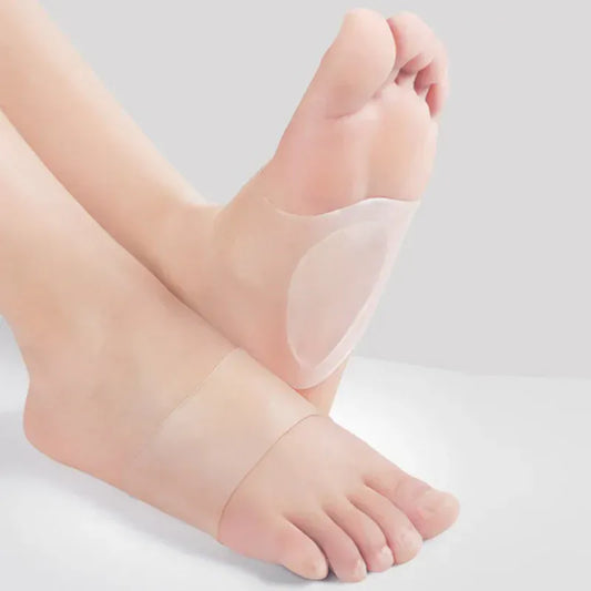 4-Piece Silicone Arch Pad Insoles for Plantar Fasciitis