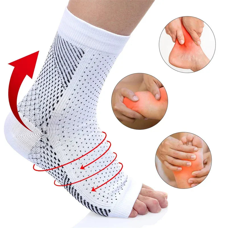 Two-Pair Set of Arch and Ankle Compression Socks for Women – view 2