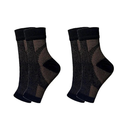 Two-Pair Set of Arch and Ankle Compression Socks for Women – view 8