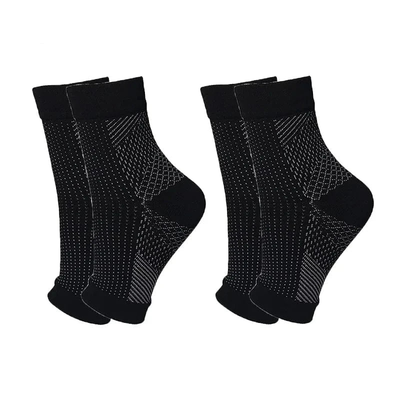 Two-Pair Set of Arch and Ankle Compression Socks for Women – view 7