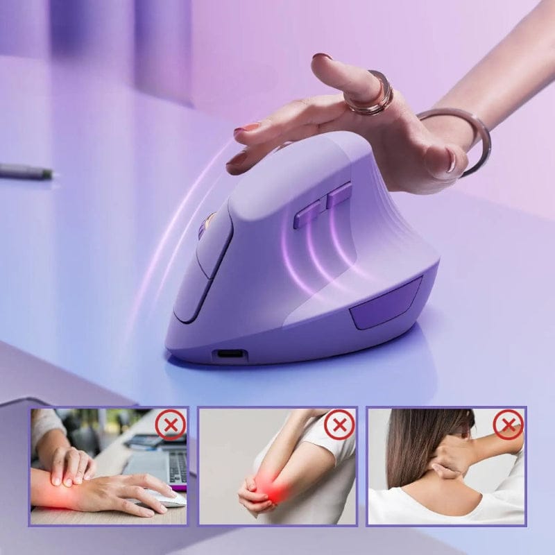 Rechargeable Mini Wireless Vertical Ergonomic Mouse – view 5