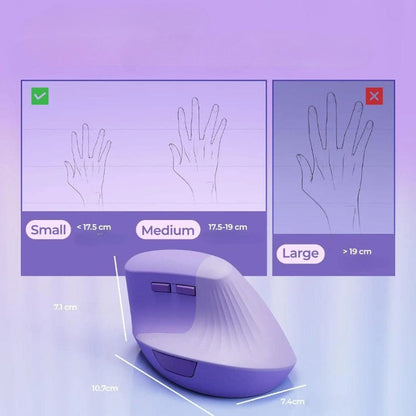 Rechargeable Mini Wireless Vertical Ergonomic Mouse – view 4