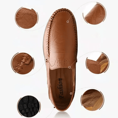 Classic Glossy Vegan Leather Orthopedic Loafers – view 3
