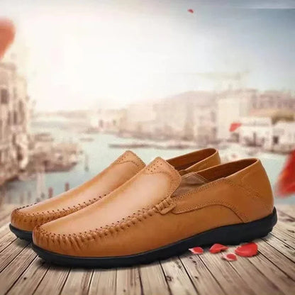 Classic Glossy Vegan Leather Orthopedic Loafers – view 4