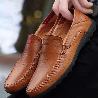 Classic Glossy Vegan Leather Orthopedic Loafers – view 6
