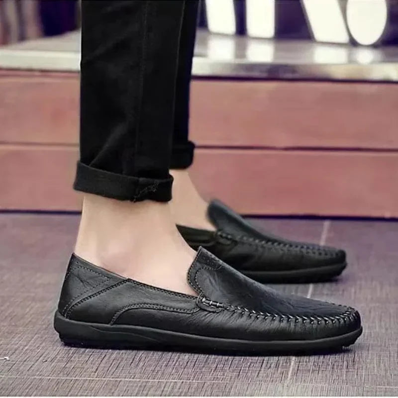 Classic Glossy Vegan Leather Orthopedic Loafers – view 8