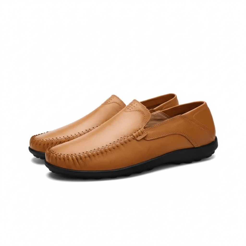 Classic Glossy Vegan Leather Orthopedic Loafers