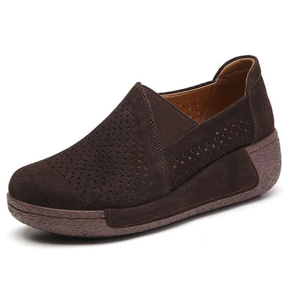 Perforated Breathable Dressy Orthopedic Loafers for Women – view 11