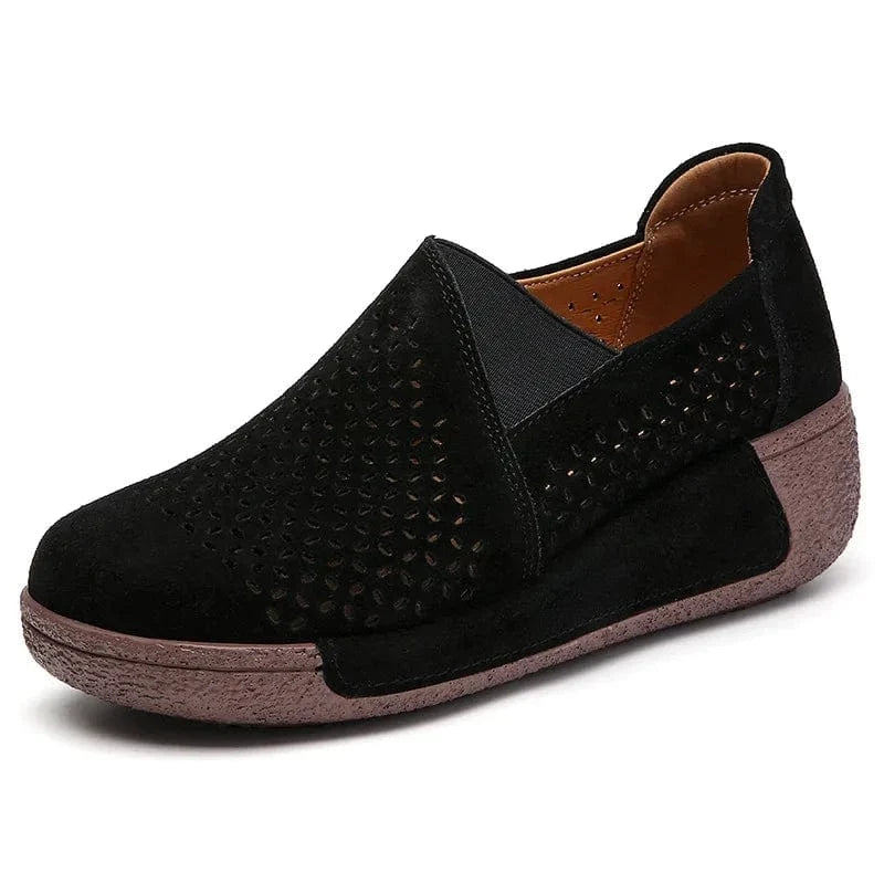 Perforated Breathable Dressy Orthopedic Loafers for Women – view 8