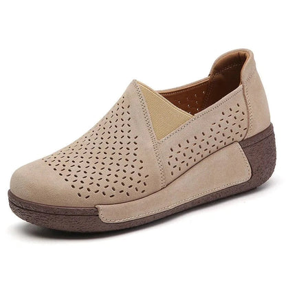 Perforated Breathable Dressy Orthopedic Loafers for Women – view 6