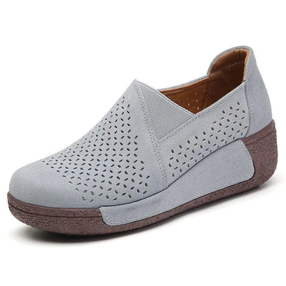 Perforated Breathable Dressy Orthopedic Loafers for Women – view 4