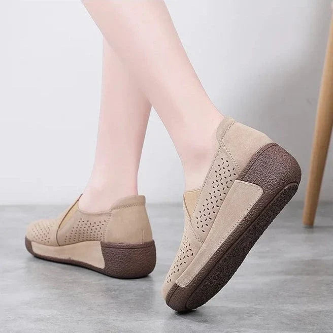 Perforated Breathable Dressy Orthopedic Loafers for Women – view 7