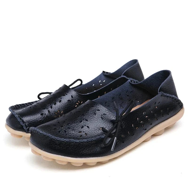 Floral Breathable Lace Up Orthopedic Loafers for Women – view 5