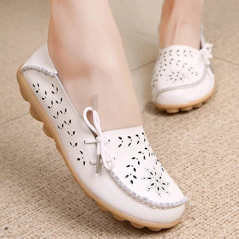 Floral Breathable Lace Up Orthopedic Loafers for Women – view 4