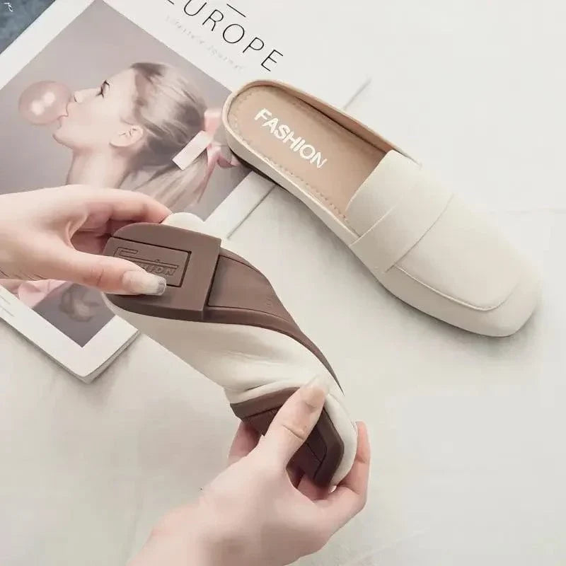 Classic Square Heeled Orthopedic Loafers for Women – view 3