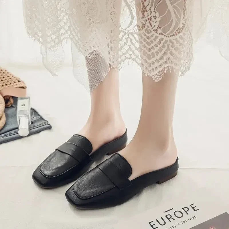 Classic Square Heeled Orthopedic Loafers for Women – view 5
