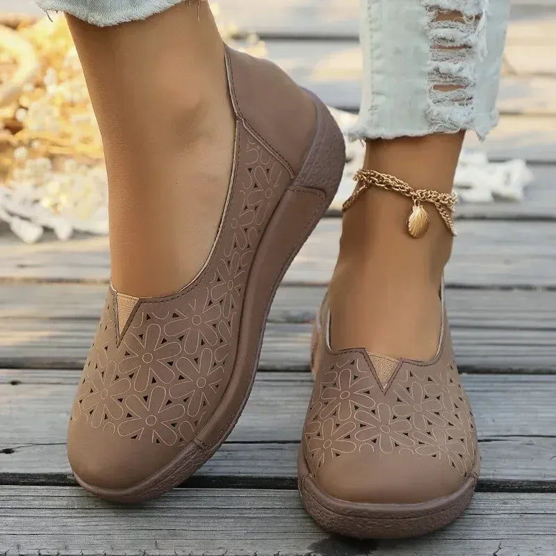 Floral Non Slip Lightweight Orthopedic Loafers for Women – view 2