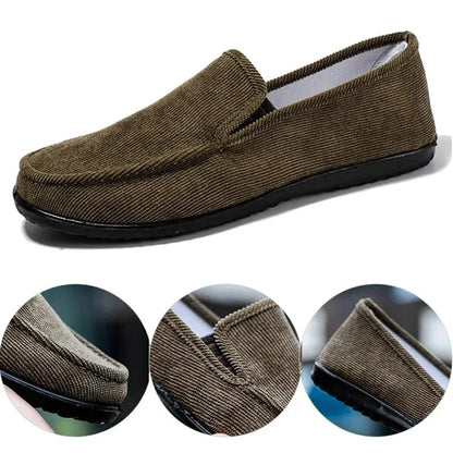 Green Non Slip Dressy Orthopedic Loafers for Men – view 2