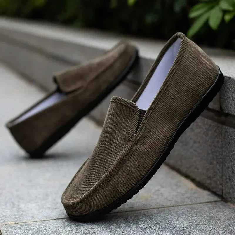 Green Non Slip Dressy Orthopedic Loafers for Men – view 7