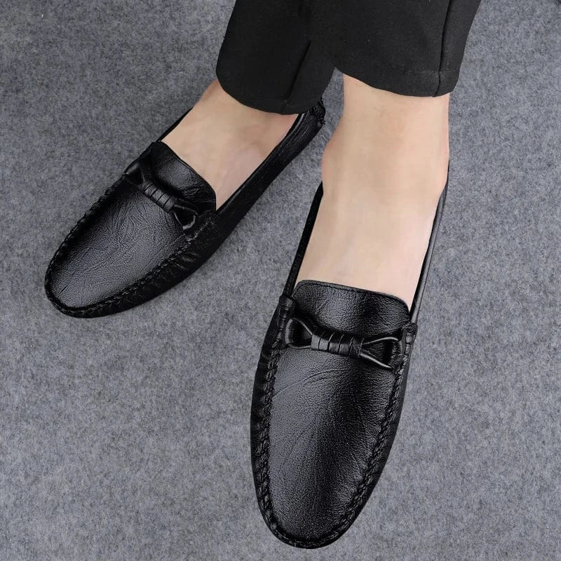 Hand-Stitched Orthopedic Leather Moccasins for Men – view 6