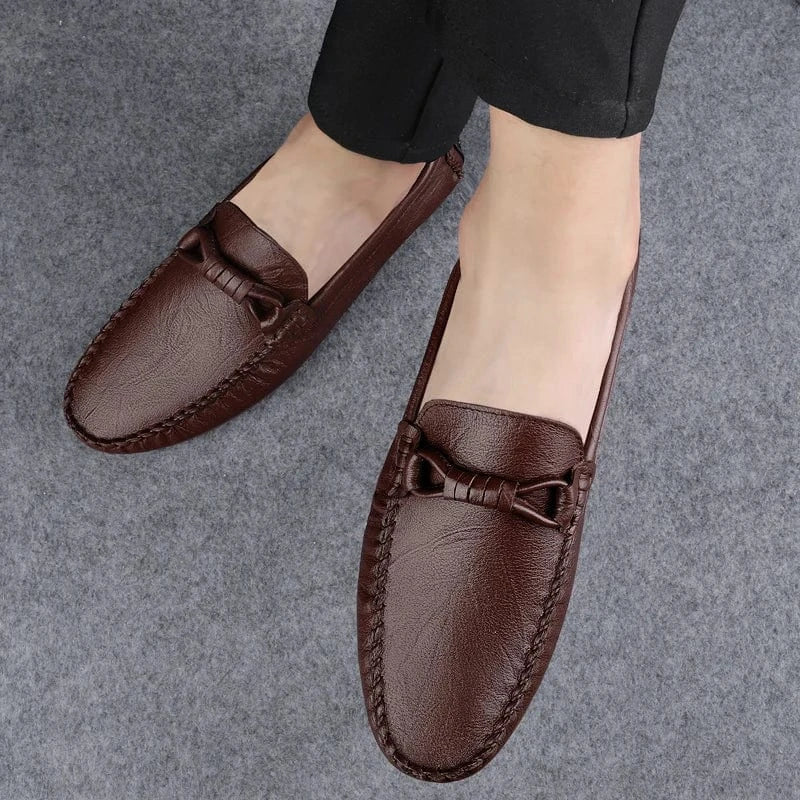 Hand-Stitched Orthopedic Leather Moccasins for Men – view 13