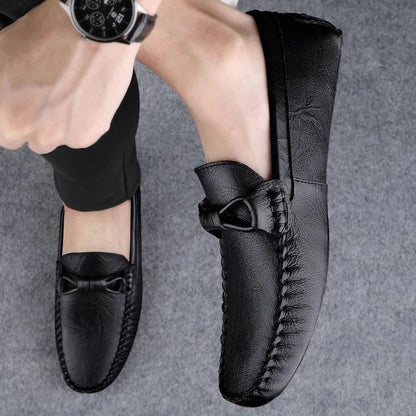 Hand-Stitched Orthopedic Leather Moccasins for Men – view 5