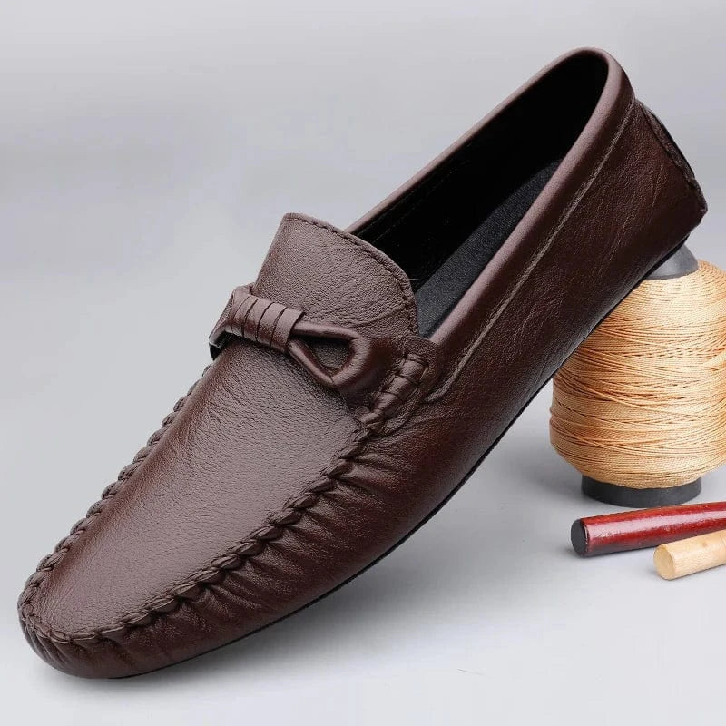 Hand-Stitched Orthopedic Leather Moccasins for Men – view 9