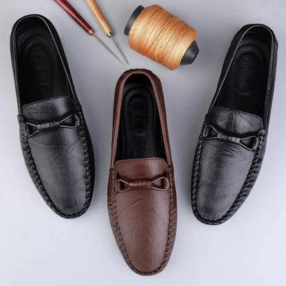 Hand-Stitched Orthopedic Leather Moccasins for Men – view 14