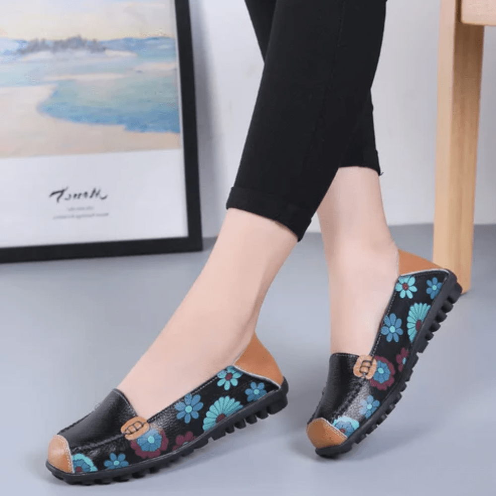 Floral Print Non Slip Wide Width Orthopedic Loafers – view 7