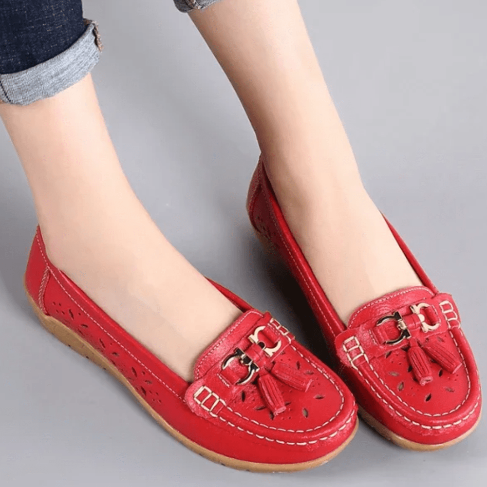 Perforated Women's Loafers with Arch Support – view 3