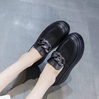 Classic Black Leather Arch Support Moccasins – view 5