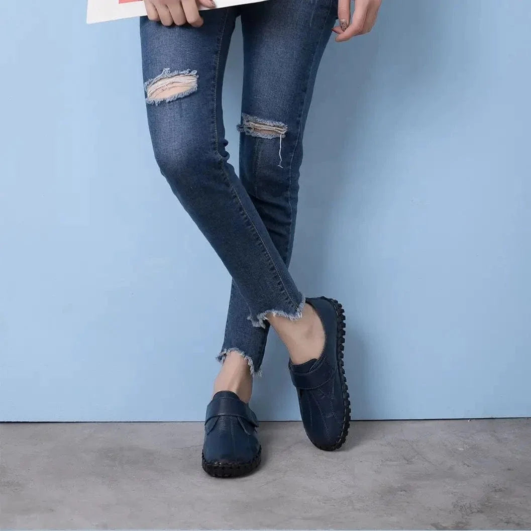 Retro Hook-and-Loop Non Slip Orthopedic Loafers – view 12