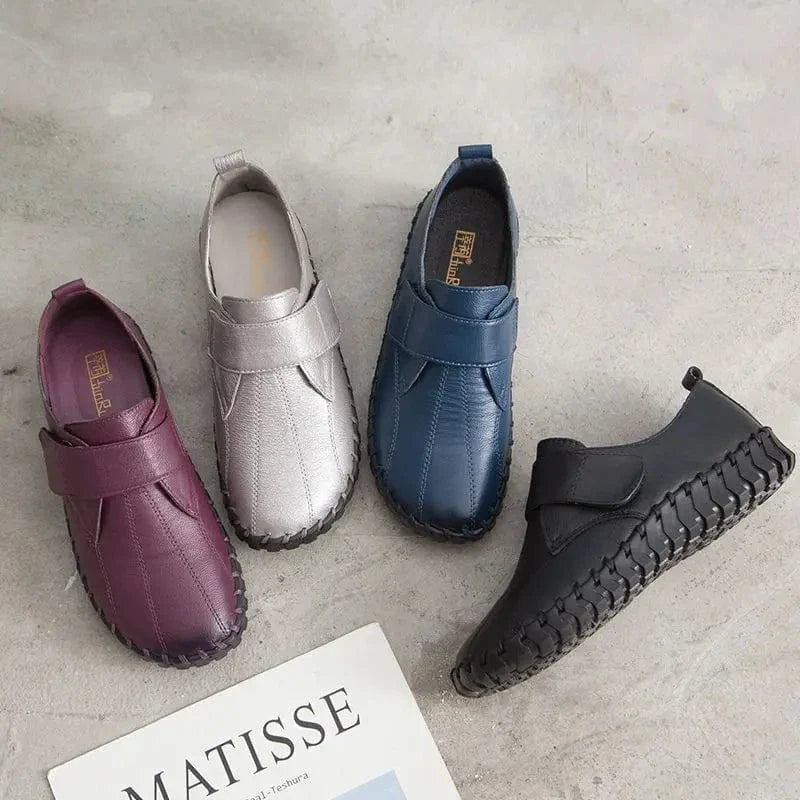 Retro Hook-and-Loop Non Slip Orthopedic Loafers – view 13