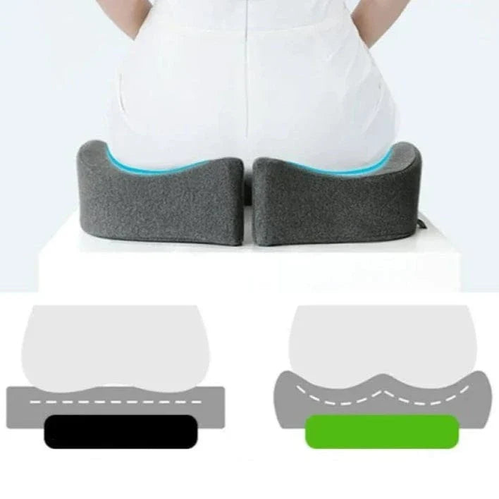 Ergonomic Car Seat Pillow for Back Pain and Office Chairs – view 2