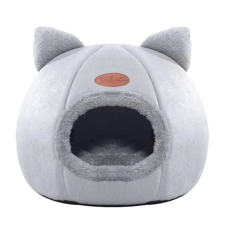 Cave Style Non Slip Breathable Orthopedic Cat Bed – view 3
