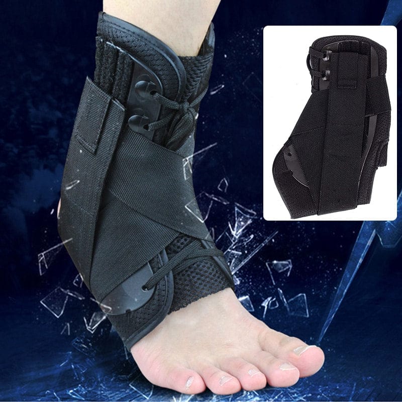 Adjustable Orthopedic Brace with Cross Straps for the Ankle – view 3
