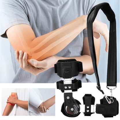 Hinged Adjustable Arm Brace for the Left Elbow – view 7