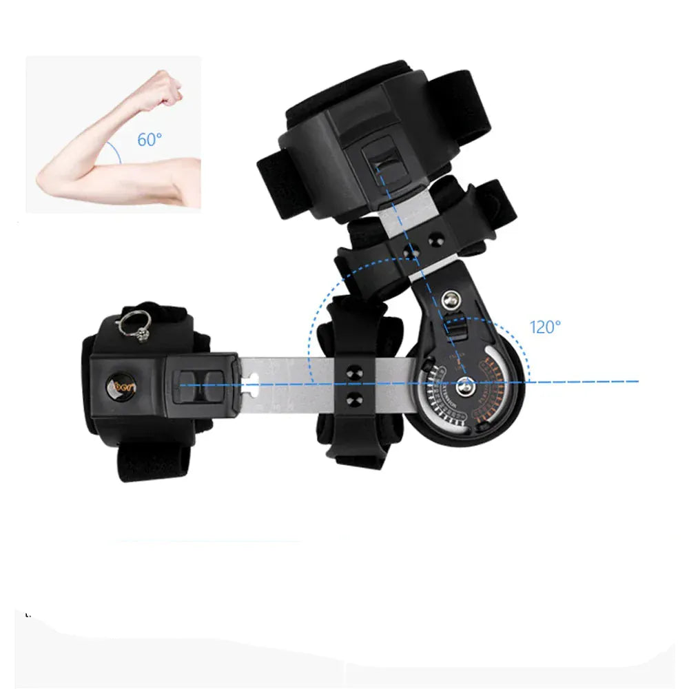 Hinged Adjustable Arm Brace for the Left Elbow – view 5