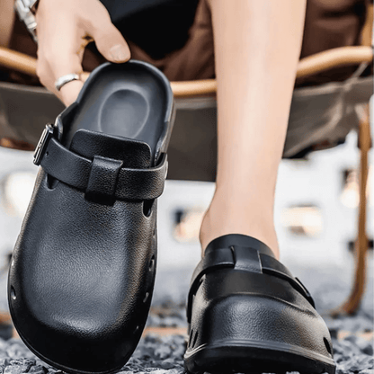 Black Ergonomic Arch Support Clogs for Men – view 2